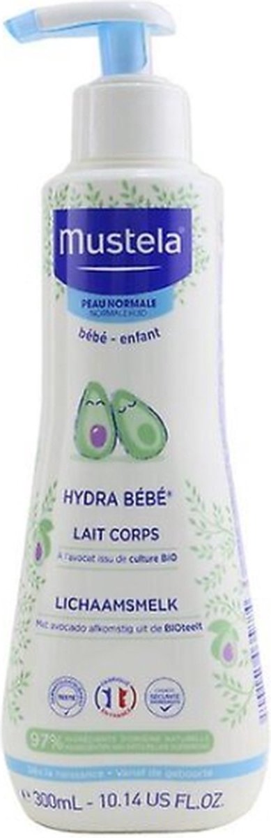 Mustela Hydra Bébé Lichaamsmelk met BIO avocado -500ml -normale huid- baby van Must — afbeelding 5