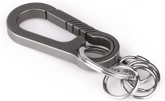 Porte-clés mousqueton en titane pour clés, porte-clés mousqueton