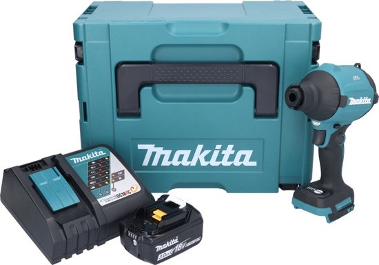 Makita DAS 180 RF1J accu-blazer 18 V borstelloos + 1x accu 3,0 Ah + oplader + Makpac van Merkloos	 — afbeelding 2