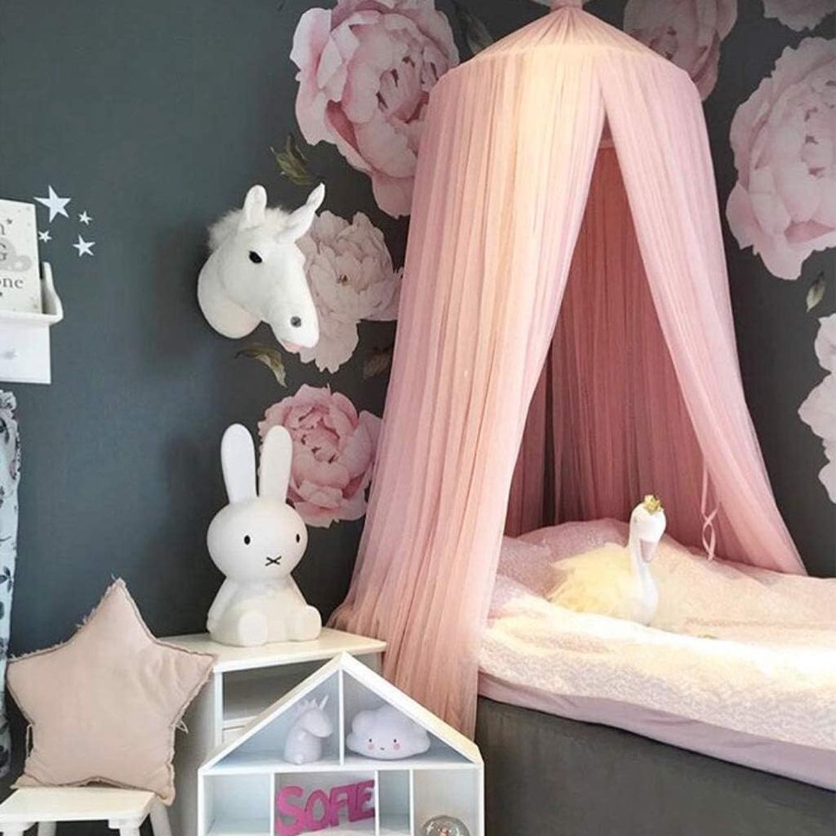 Moustiquaire Cuddie Baby - 100% coton - Blanc nuage - Décoration de chambre  d'enfant