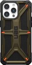 UAG - Monarch iPhone 15 Pro Hoesje - kevlar groen