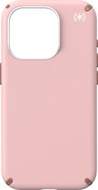 Speck hoesje geschikt voor Apple iPhone 15 Pro - Slank - MagSafe - Ultieme Bescherming - Luxe Soft-touch Afwerking - Valbescherming gecertificeerd tot 4 meter - Microban Antibacterieel - Presidio2 Pro lijn -Roze