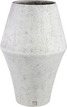 PTMD Bloempot Tink - 50x50x75 cm - Cement - Wit