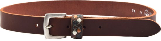 Ceinture enfant marron foncé cool - 3 cm de large - taille 75 cm