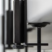 Esschert Design Vensterbankklem - In hoogte verstelbaar - D14cm - Zwart