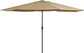 The Living Store Tuinparasol Luxe - 400 x 267 cm - Uv-beschermend - Taupe