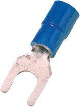 Cosse de câble à fourche isolée DIN série Q Intercable 1,5-2,5 mm² M4 étamée - bleue par 100 pièces (ICIQ24G)