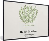 Fotolijst incl. Poster - Matisse - Boom - Groen - Natuur - Kunst - 60x40 cm - Posterlijst