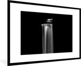 Poster in lijst - Fotolijst - Zwart-wit - Water - Natuur - Licht - Foto in lijst - 120x80 cm