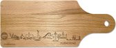Skyline Borrelplank Purmerend - Hapjesplank - Serveerplank - Cadeau Jubilea - Cadeau verjaardag - Cadeau geschenk - Serveren - WoodWideCities