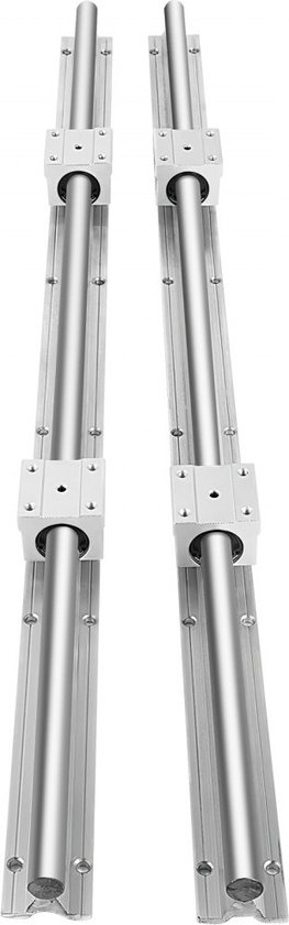 Rail Linéaire à Billes Avec Bloc - Guidage Mouvement Linéaire, Fixation Supérieure, Pour CNC - 10