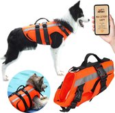 Zwemvest hond - maat L - reflecterend - oranje