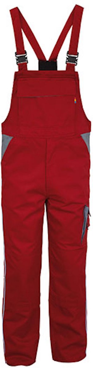 Carson Contrast Bib Pants CR483 - RED/GREY - 46