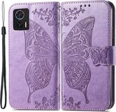 Coverup Butterfly Book Case - Étui Motorola Edge 30 Neo - Violet