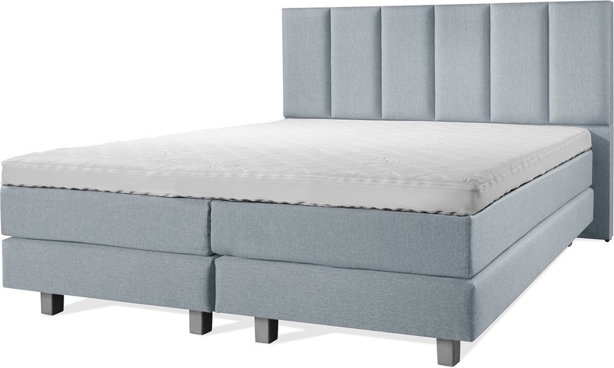 Boxspring Luxe 180x200 Vertical Ijsblauw