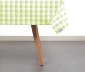 Raved Tafelzeil Boerenbont Ruit Groen  140 cm x  310 cm - PVC - Afwasbaar