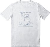Karma Is A Cat Shirt - Dames T Shirt - Cat Lovers - Taylor Swift Fan Merch - Maat: L