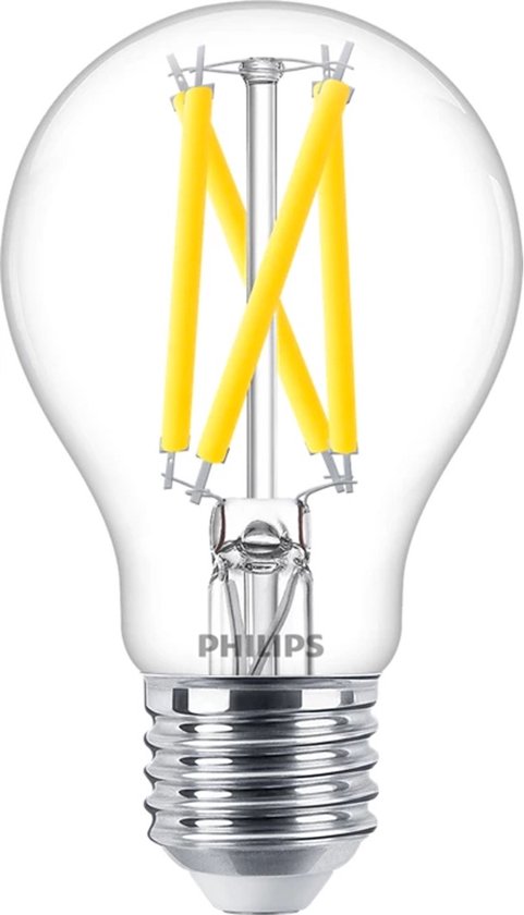 Philips MASTER LED E27 Peer Filament Helder 7.2W 1055lm - 922-927 Dim naar Warm | Beste Kleurweergave - Dimbaar - Vervangt 75W