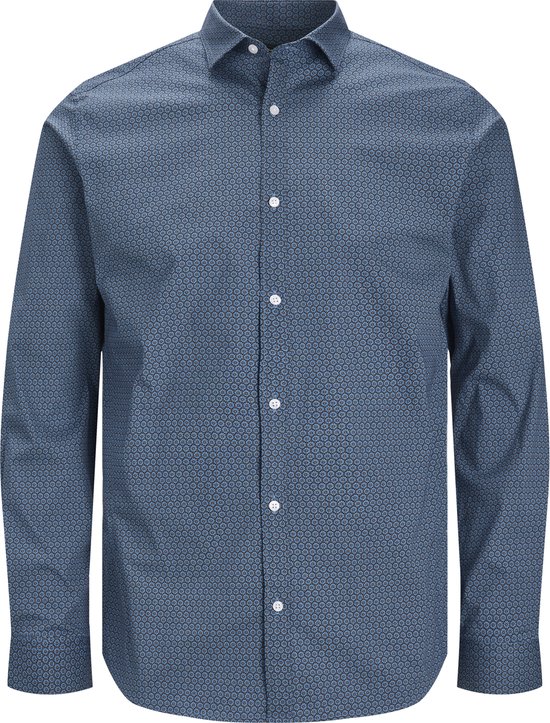 Jack & Jones Overhemd Jprblablackpool Stretch Shirt Ls Aw 12237914 Perfect Navy Mannen Maat - S