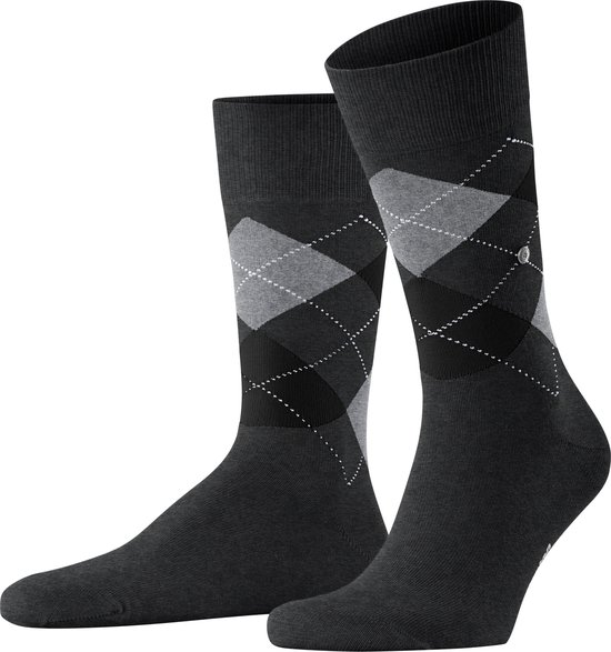 Burlington King one-size duurzaam biologisch katoen sokken heren grijs - Matt 46-50