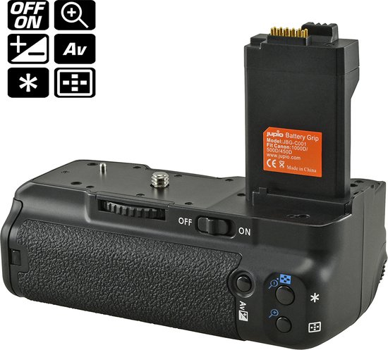 Jupio Batterygrip Canon 450D/500D/1000D no remote (BG-E5) - Batterygrips - Jupio
