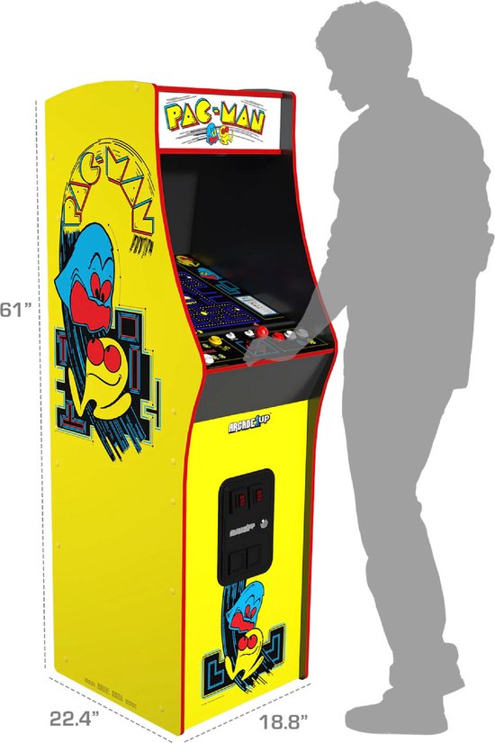 Arcade1Up - Pac-Man Deluxe Arcade Machine met 14 klassieke spellen - Arcade1Up