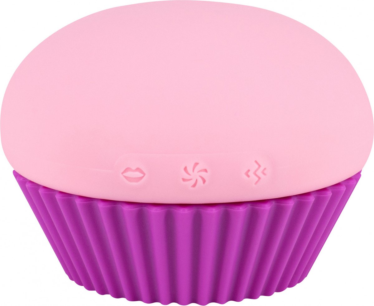 Vacuüm-golf vibrerende magische cupcake - Zuigvibrator - USB - Waterdicht IPX7