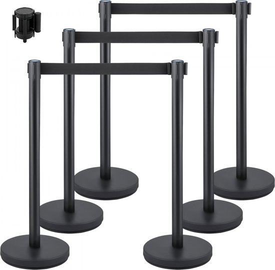 VEVOR Crowd Control Stanchion Barrières Voor Menigtecontrole Rvs