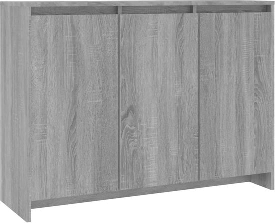 Dressoir 70x40,5x75 cm bewerkt hout grijs sonoma eikenkleurig kopen
