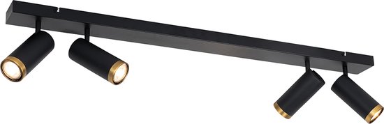 QAZQA renna - Moderne Plafondspot | Spotje | Opbouwspot - 4 lichts - L 100 cm - Brons - Woonkamer | Slaapkamer | Keuken