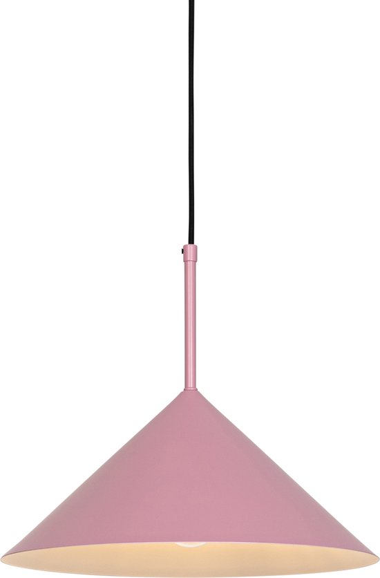 QAZQA triangolo - Suspension Design - 1 lumière - Ø 35 cm - Rose - Salon | Chambre à coucher | Cuisine