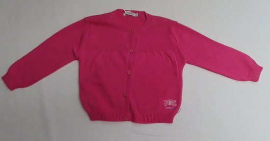 Gilet - Meisje - Fijn gebreid - roze - 2 jaar 92