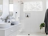 Shower & Design Italiaanse douchewand ronde hoeken - 90 x 215 cm - AIRLIE L 90 cm x H 215 cm x D 0.6 cm