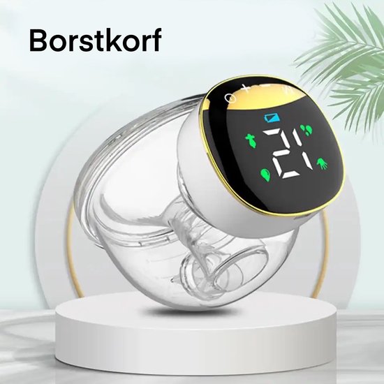 NCVI Handsfree borstkolf 8111, draagbare borstvoedingspomp, draagbaar, draadloze elektrische melkpomp met smart display, efficiënt pompen met 4 modi en 9 niveaus, stil en discreet, 21/24 mm
