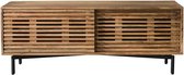 Hoyz Collection - TV-meubel 135cm 2 Deuren Slide - Massief Acacia Naturel
