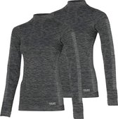 Heatkeeper thermo premium dames shirt 2-pack - Maat XL- Antraciet
