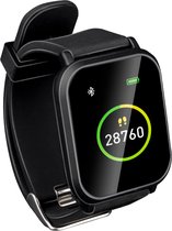 Umbro Smartwatch - Activity Tracker Bluetooth - Montre de sport avec podomètre et thermomètre - Zwart
