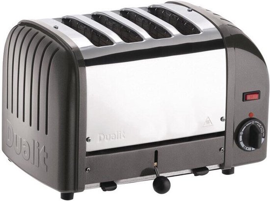 Dualit 4 slot Lite Broodrooster Zwart Glans