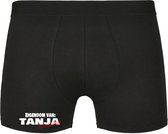 Eigendom van Tanja , Afblijven! Heren Boxershort - Relatie - Vriend - Onderbroek