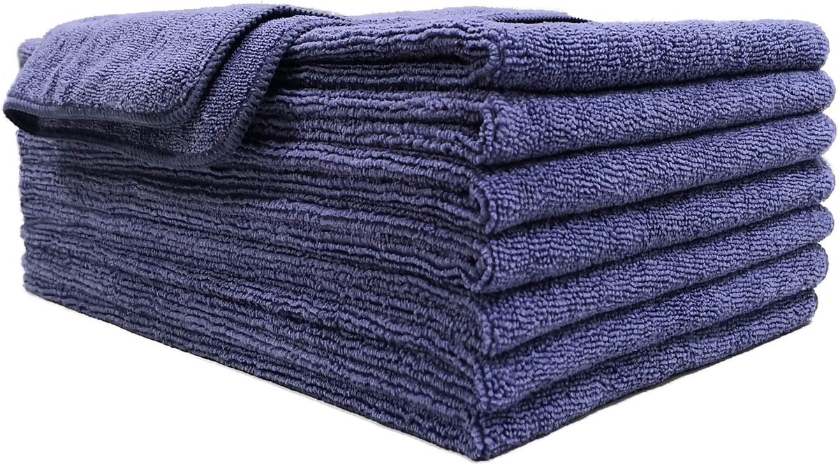 Polyte - Professionele microvezel handdoek om uw haar te drogen - sneldrogend/pluisvrij - 8 pack - paars - 40,6 x 73,7 cm