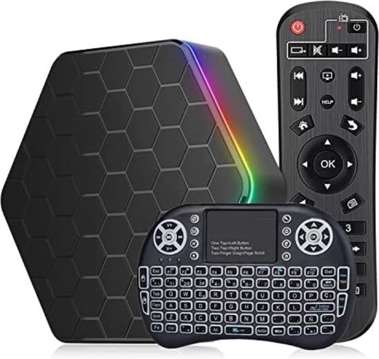 Android 9 Internet décodeur, TV Box, Dual Wifi + BT