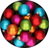 Inge Christmas Goods kerstballen - 13x st - gekleurd - kunststof - 6 cm