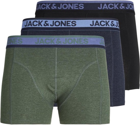JACK&JONES ADDITIONALS JACCARLOS TRUNKS 3 PACK Caleçons Homme - Taille S