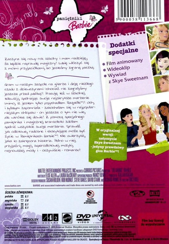 Barbie Movies Barbie Le Journal De Barbie Le Journal De Barbie