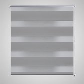 The Living Store Duo Rolgordijn 100x175 cm - Grijs - Polyester - Aluminium bovenrail