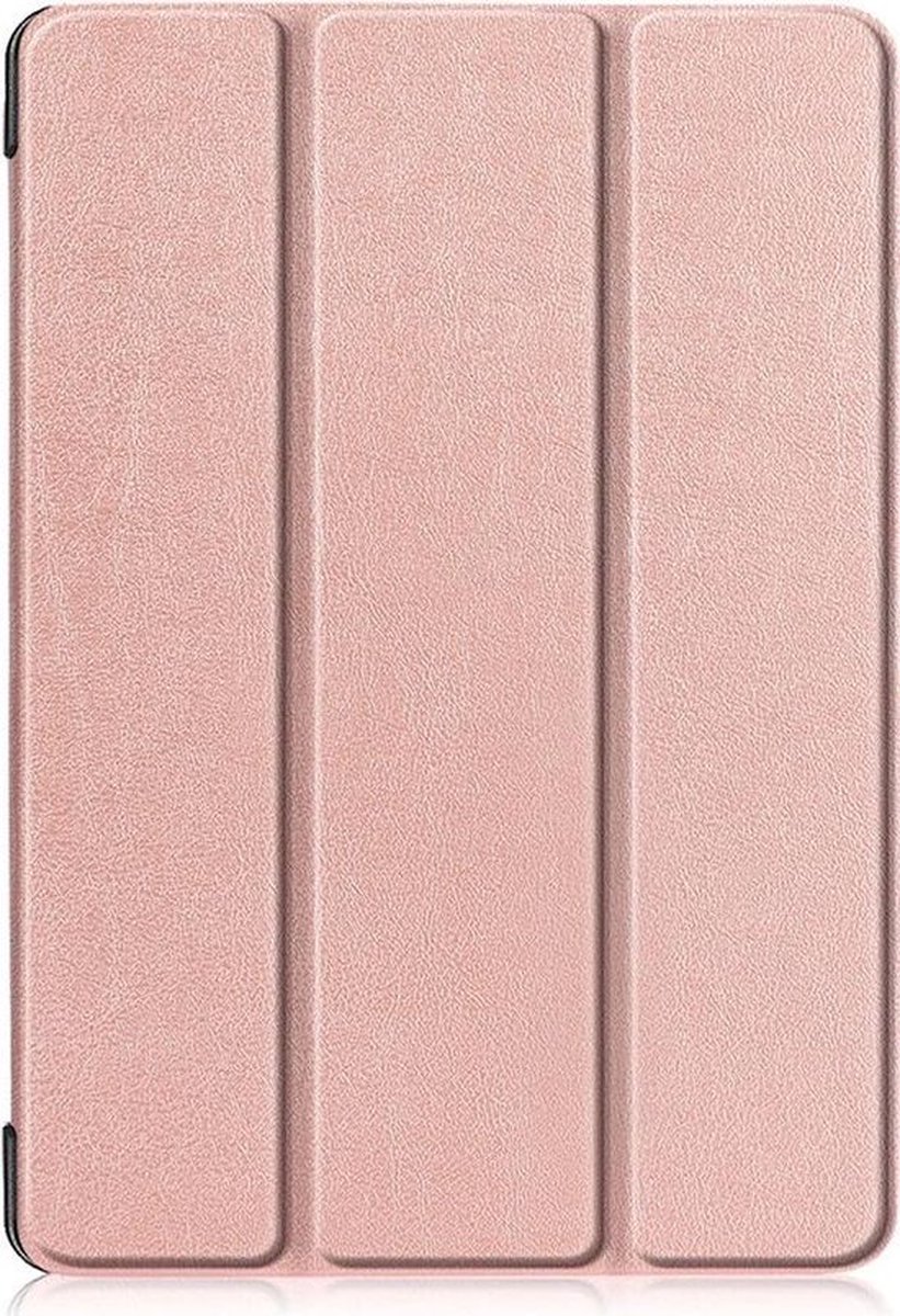 Shop4 - Geschikt voor Lenovo Tab E10 Hoes - Smart Book Case Rosé Goud