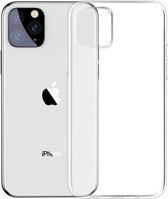 Shop4 - Geschikt voor iPhone 11 Pro Hoesje - Zachte Backcover - Siliconen TPU Beschermhoes - Transparant Doorzichtig
