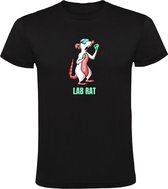 Lab rat Heren T-shirt - wetenschap - scheikunde - dieren - student - laboratorium - lab tech - geneeskunde - gezondheid - analist - onderzoek - grappig