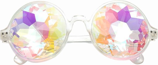 Festivalbril transparant - Spacebril - Caleidoscoop Bril - Space Bril - Festival Bril - Festival musthave