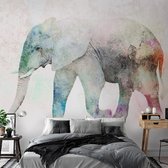 Zelfklevend fotobehang - Painted Elephant